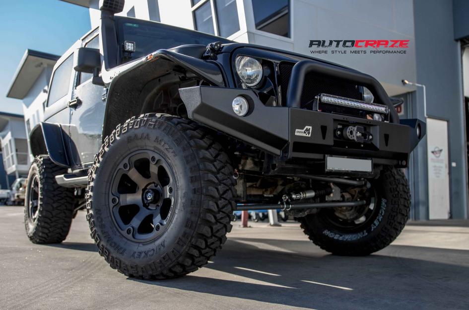 JEEP WRANGLER BEAST BLACK & MACHINED WITH DARK TINT